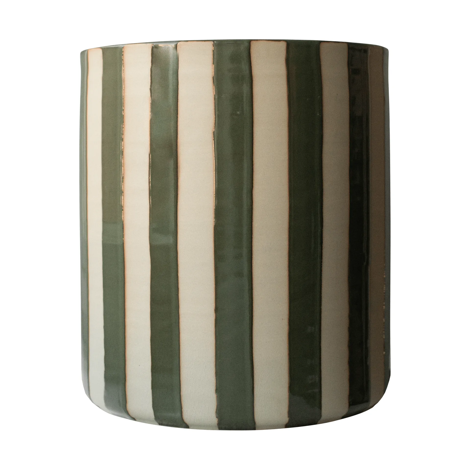 Line kruka Ø21x24 cm, Stripe green DBKD