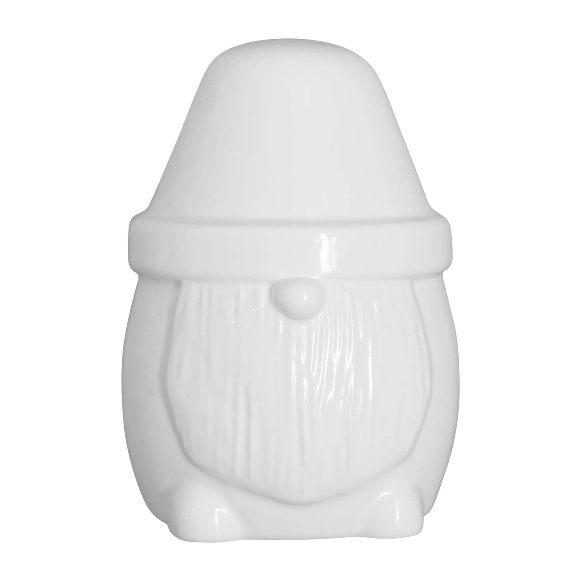 Mister Santa juldekoration Ø9.5 cm, Shiny white DBKD