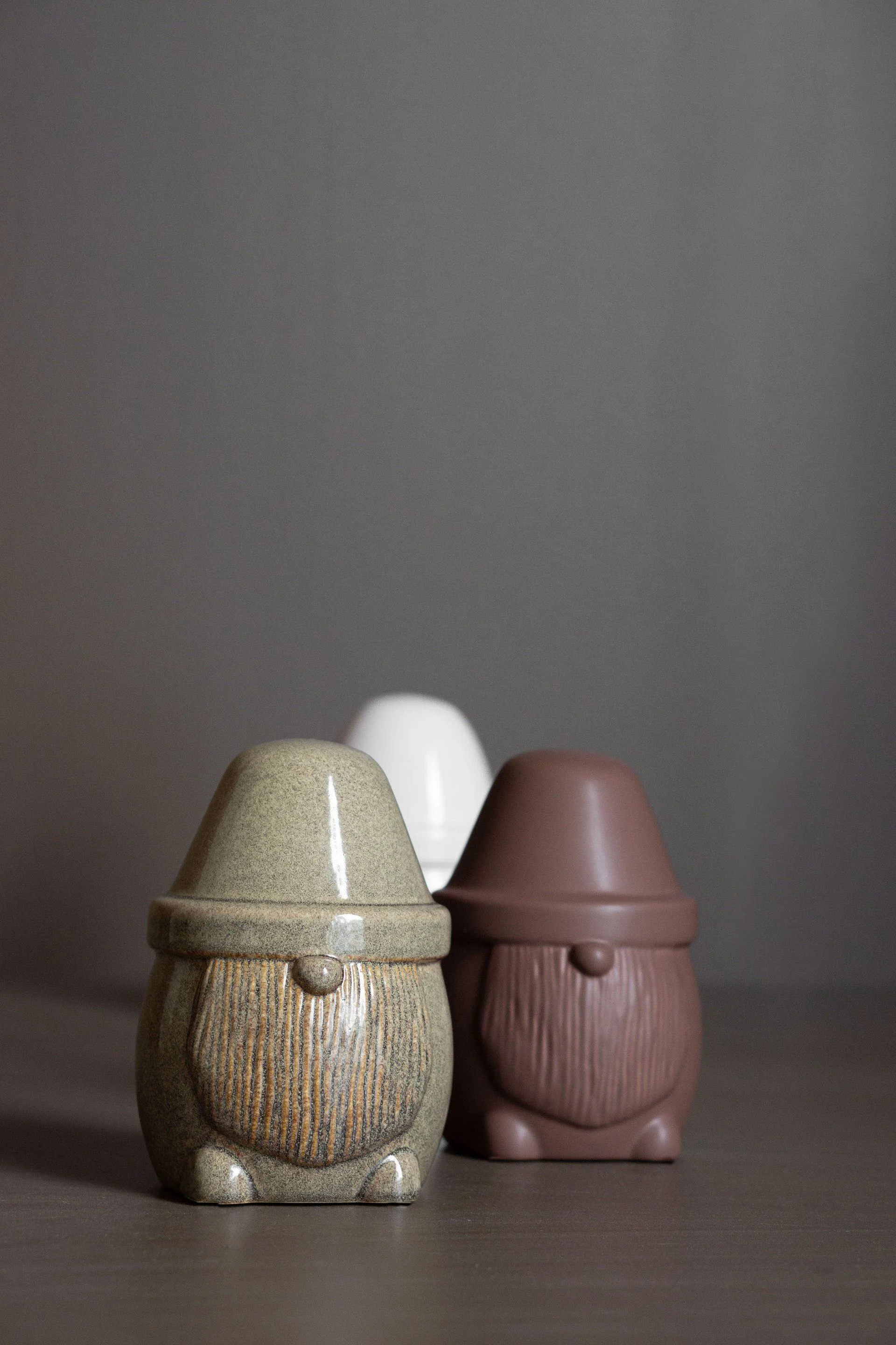 Mister Santa juldekoration Ø9.5 cm, Shiny white DBKD