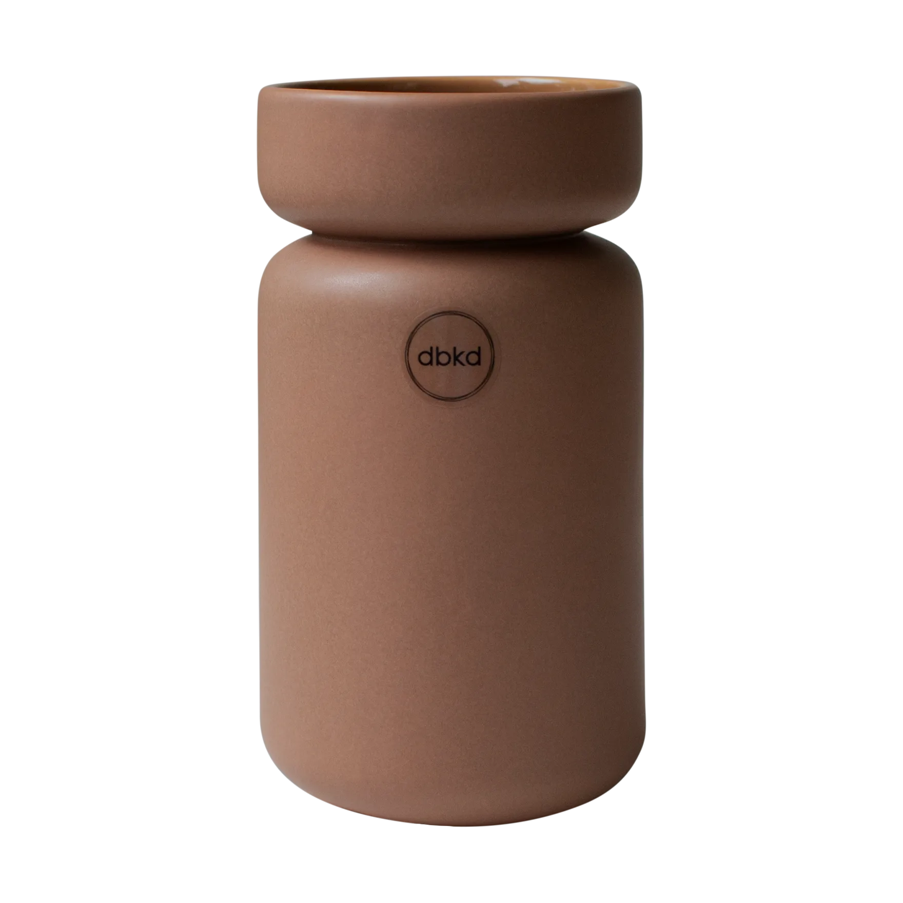 Neck vas, Nougat, Ø8x15 cm DBKD