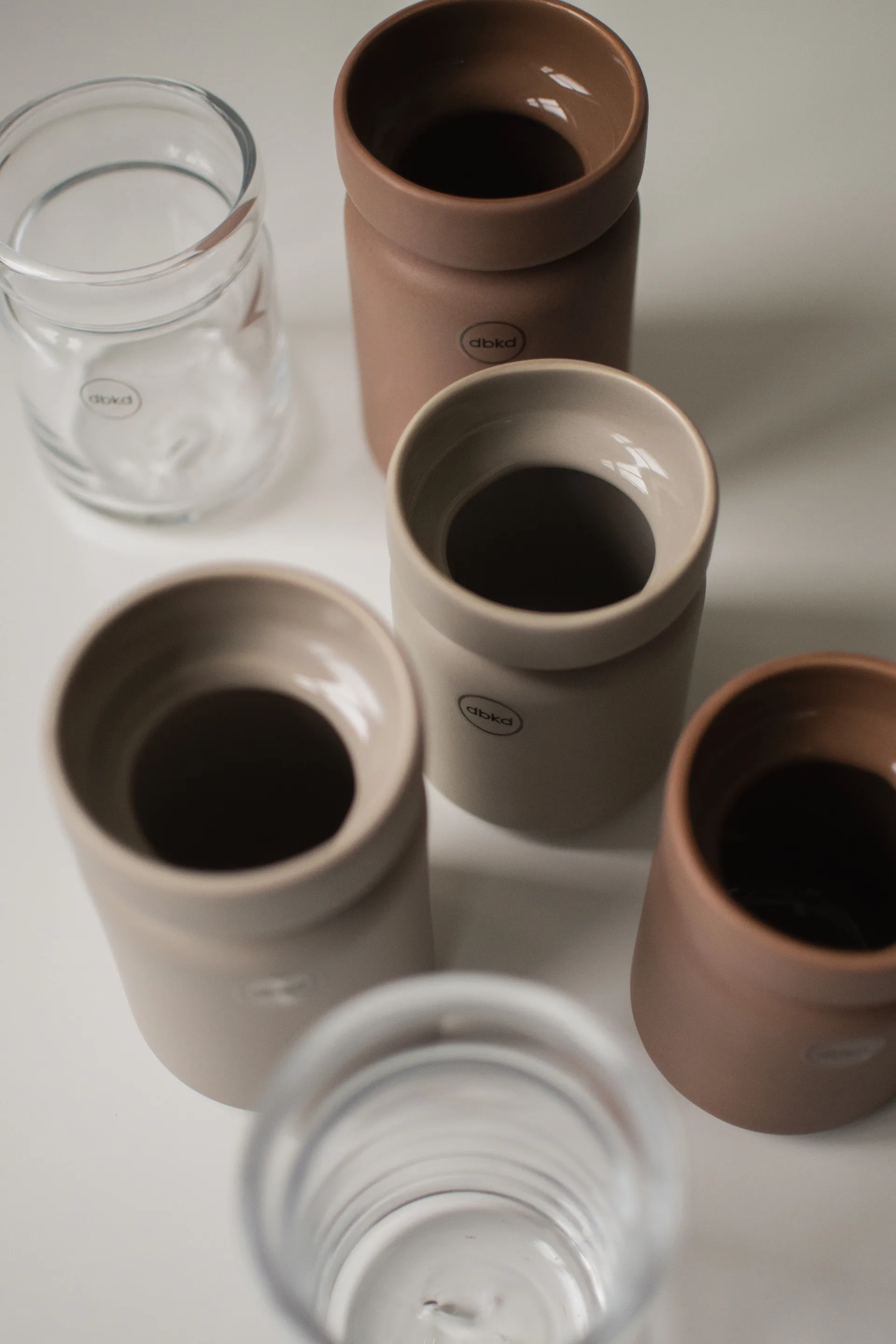 Neck vas, Nougat, Ø8x15 cm DBKD