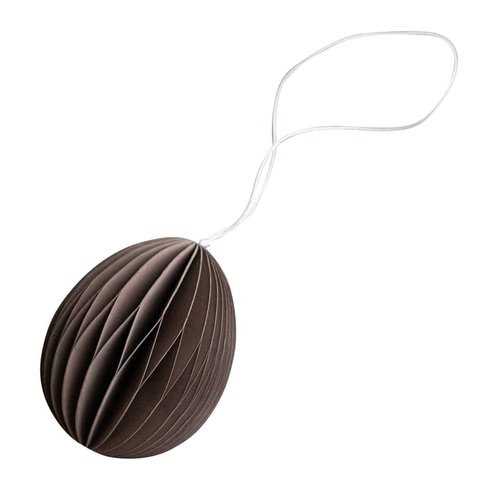 Ovoid påskhänge papper 7 cm - Brown - DBKD