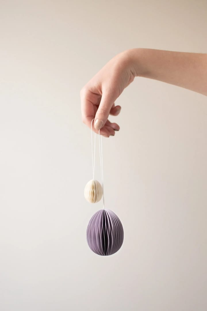 Ovoid påskhänge papper 7 cm, Purple DBKD
