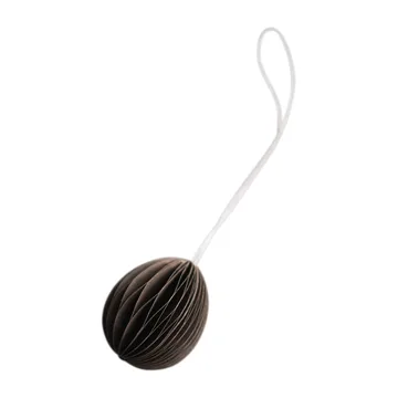 Ovoid påskhänge papper small 4 cm - Brown - DBKD