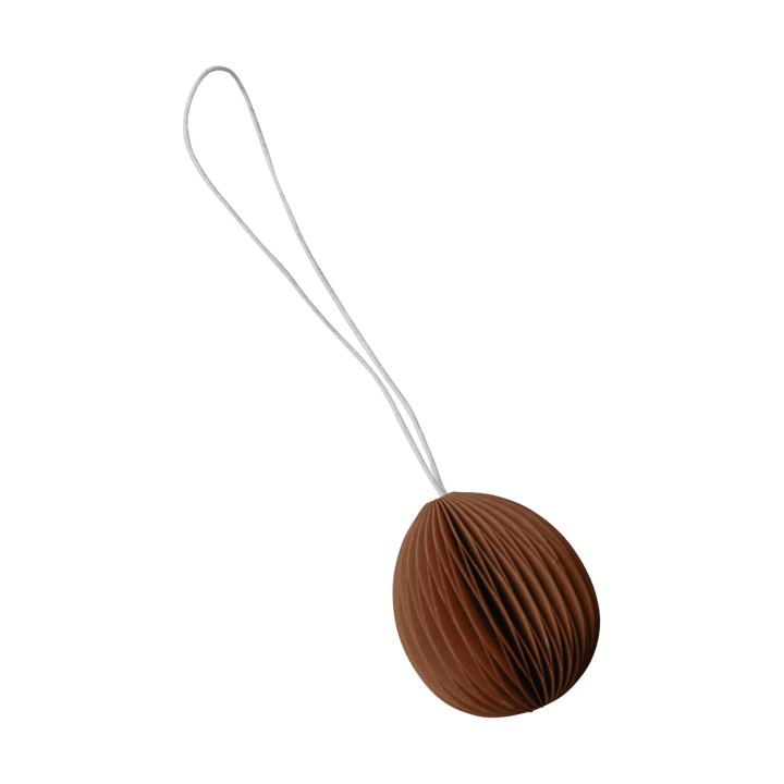 Ovoid påskhänge papper small 4 cm - Terracotta - DBKD