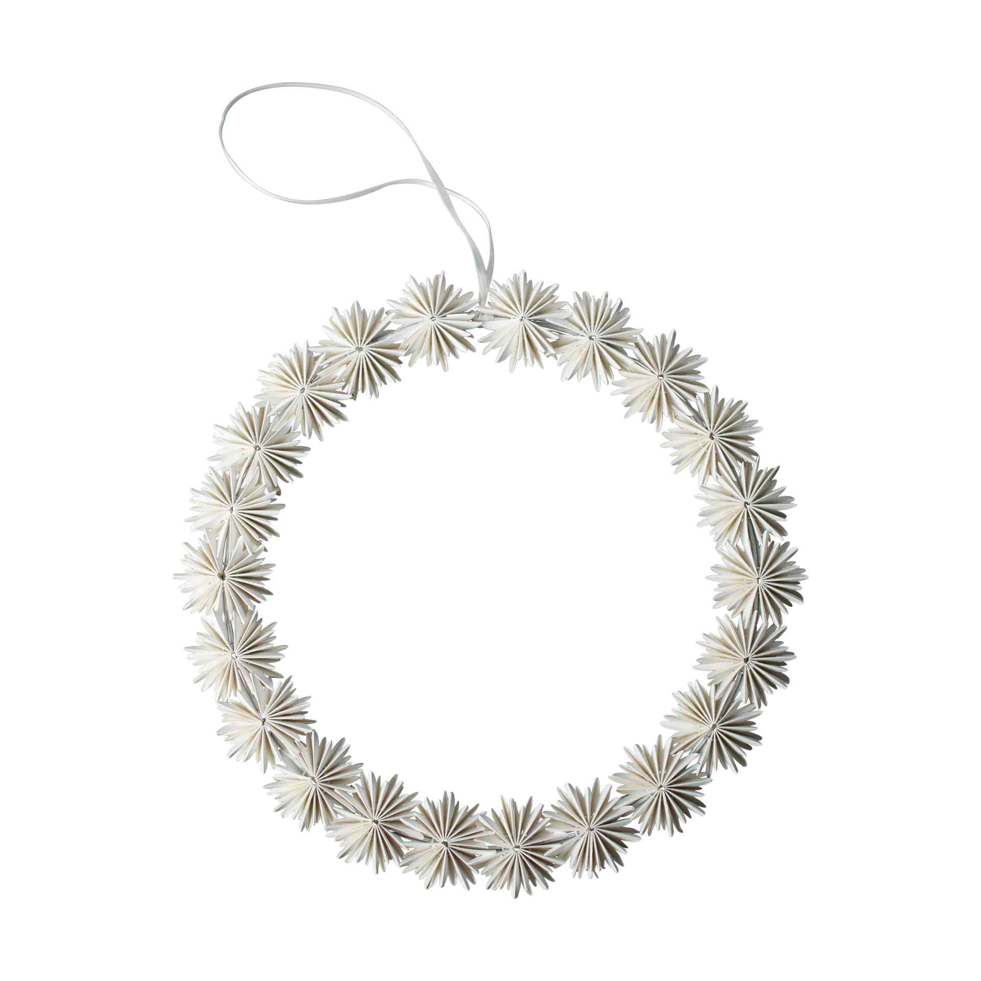 Paper flake krans julhänge, White DBKD