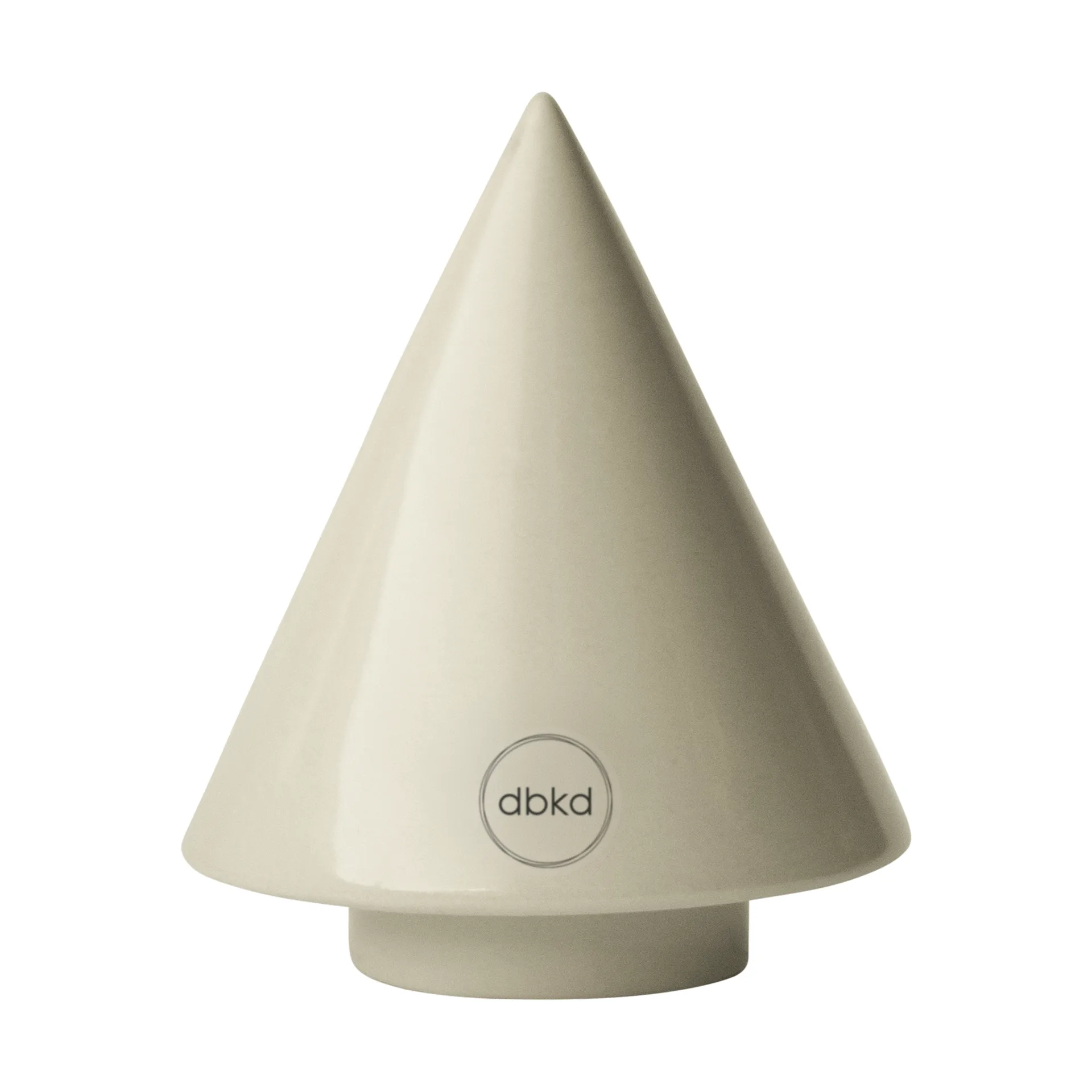 Peak träd dekorationsdetalj, Shiny creme, Ø9 cm DBKD