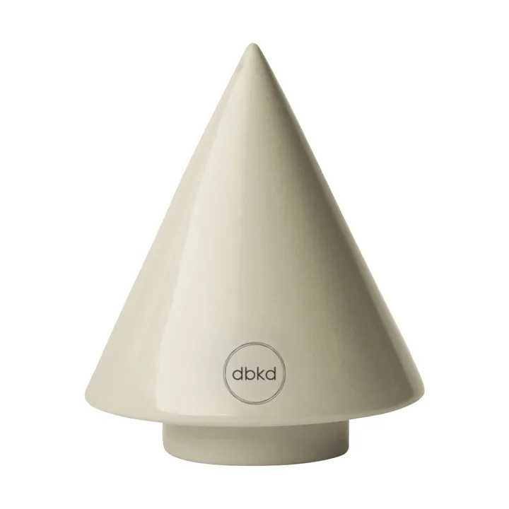 Peak träd dekorationsdetalj - Shiny creme, Ø9 cm - DBKD