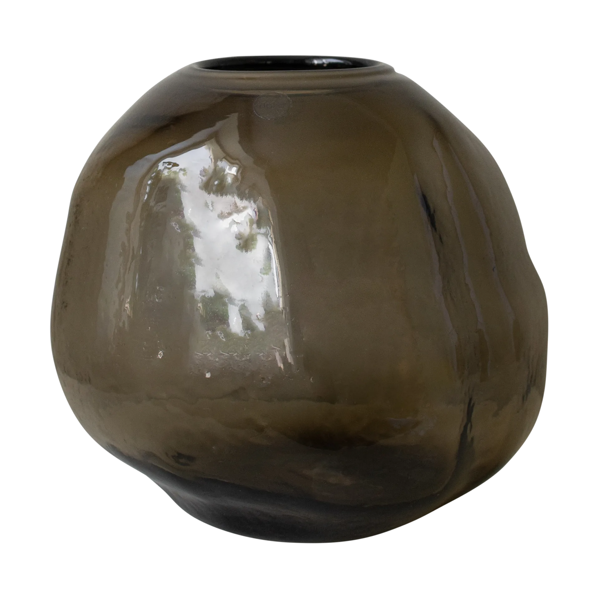 Pebble vas brun, Stor Ø28 cm DBKD