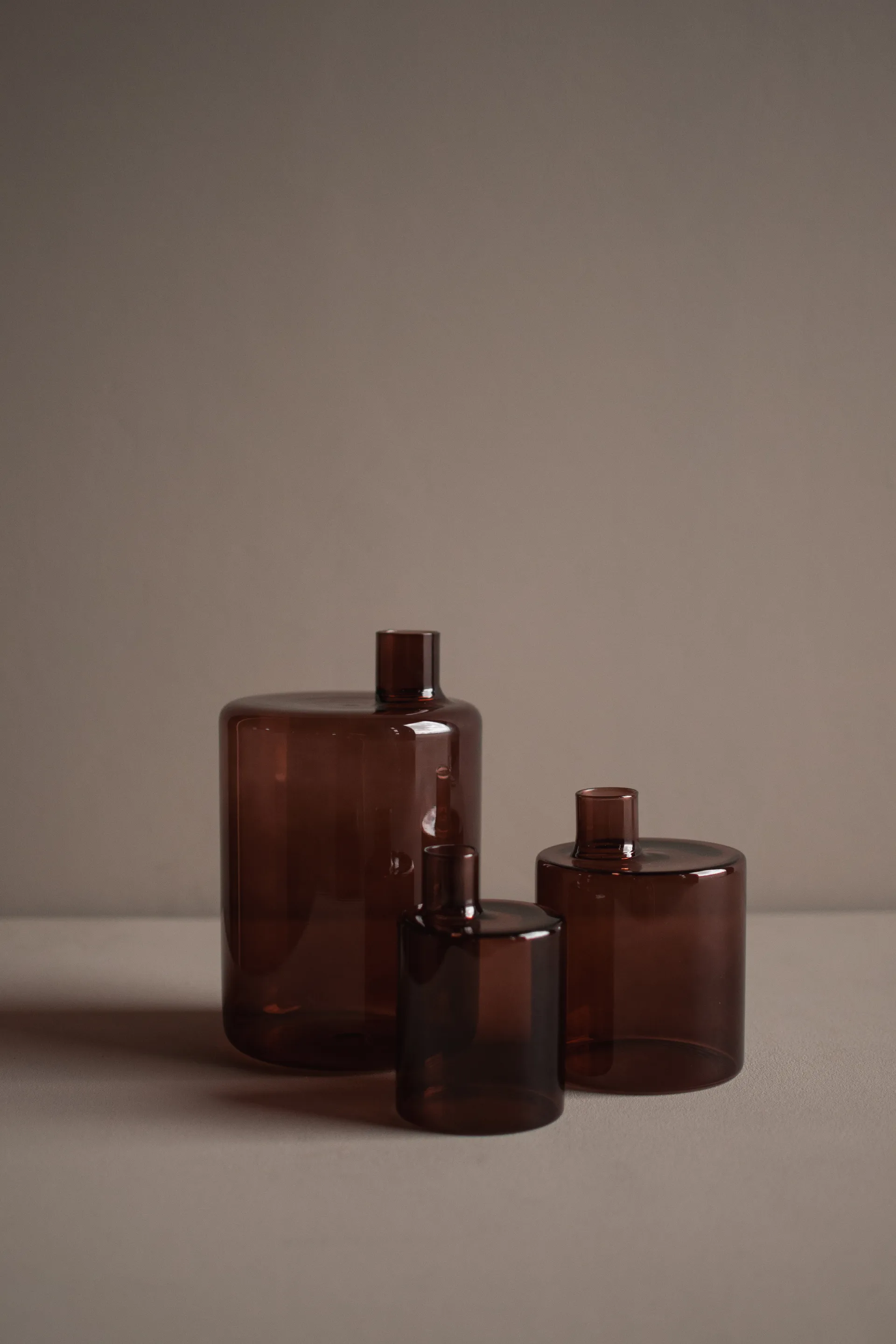 Pipe vas 21 cm, Dark red DBKD