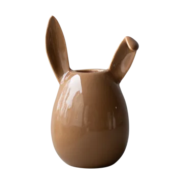 Rabbit ljusstake 13 cm - Shiny nougat - DBKD