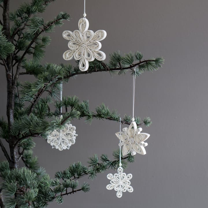 Regular Flake snöflinga vit, Liten Ø8,5 cm DBKD