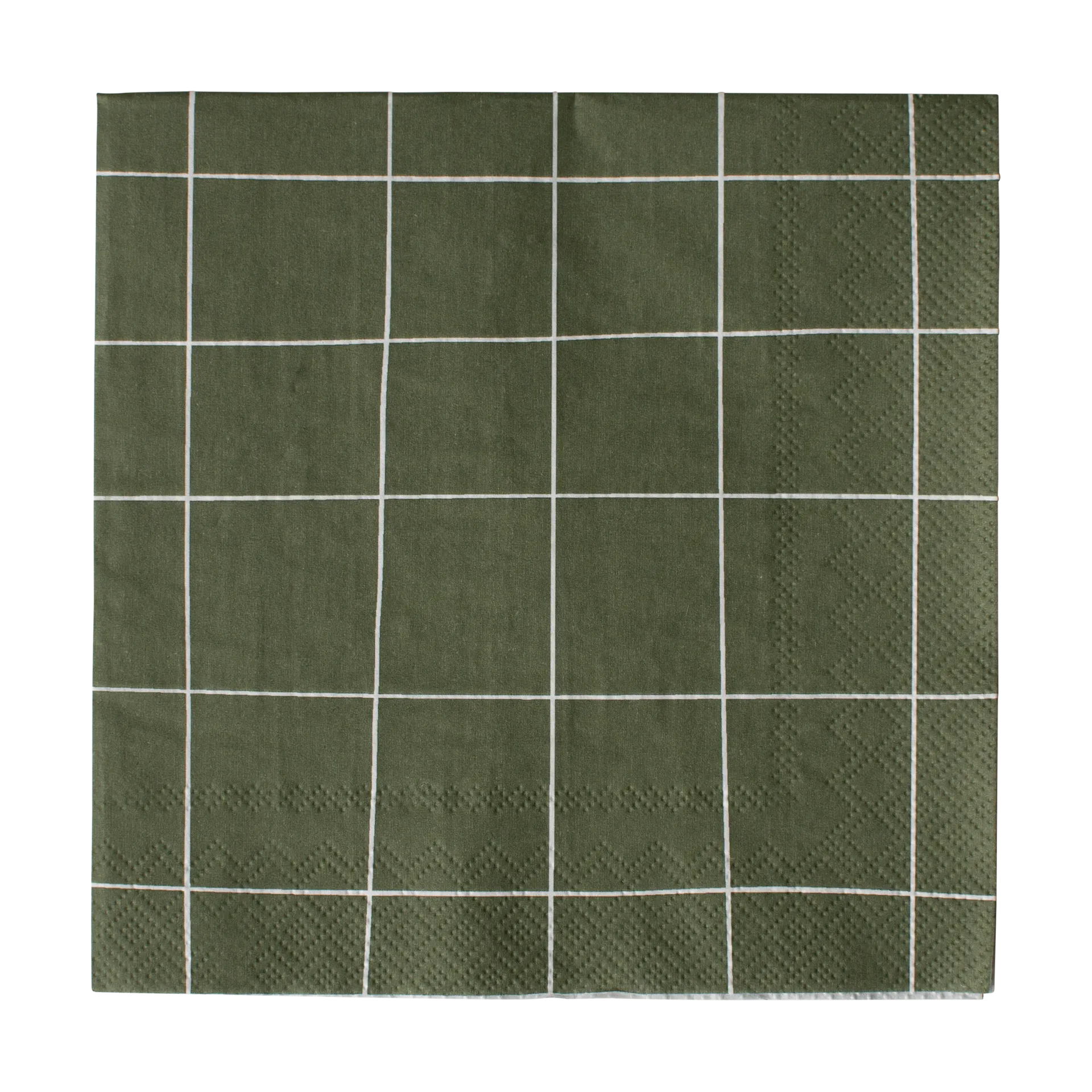 Square pappersservett 33x33 cm 20-pack, Green DBKD