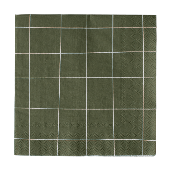 Square pappersservett 33x33 cm 20-pack - Green - DBKD