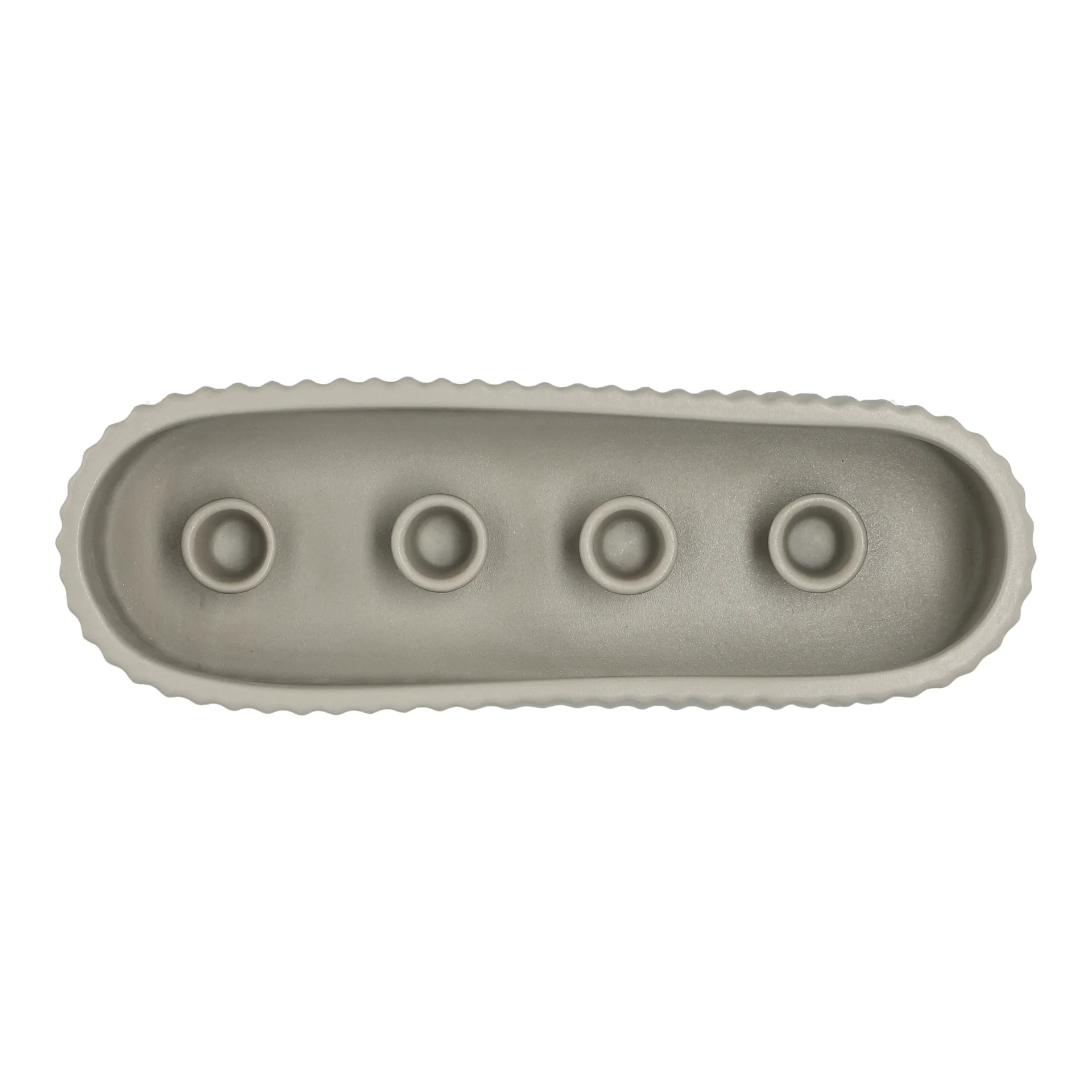 Stripe adventsljusstake 30 cm, Sandy mole DBKD