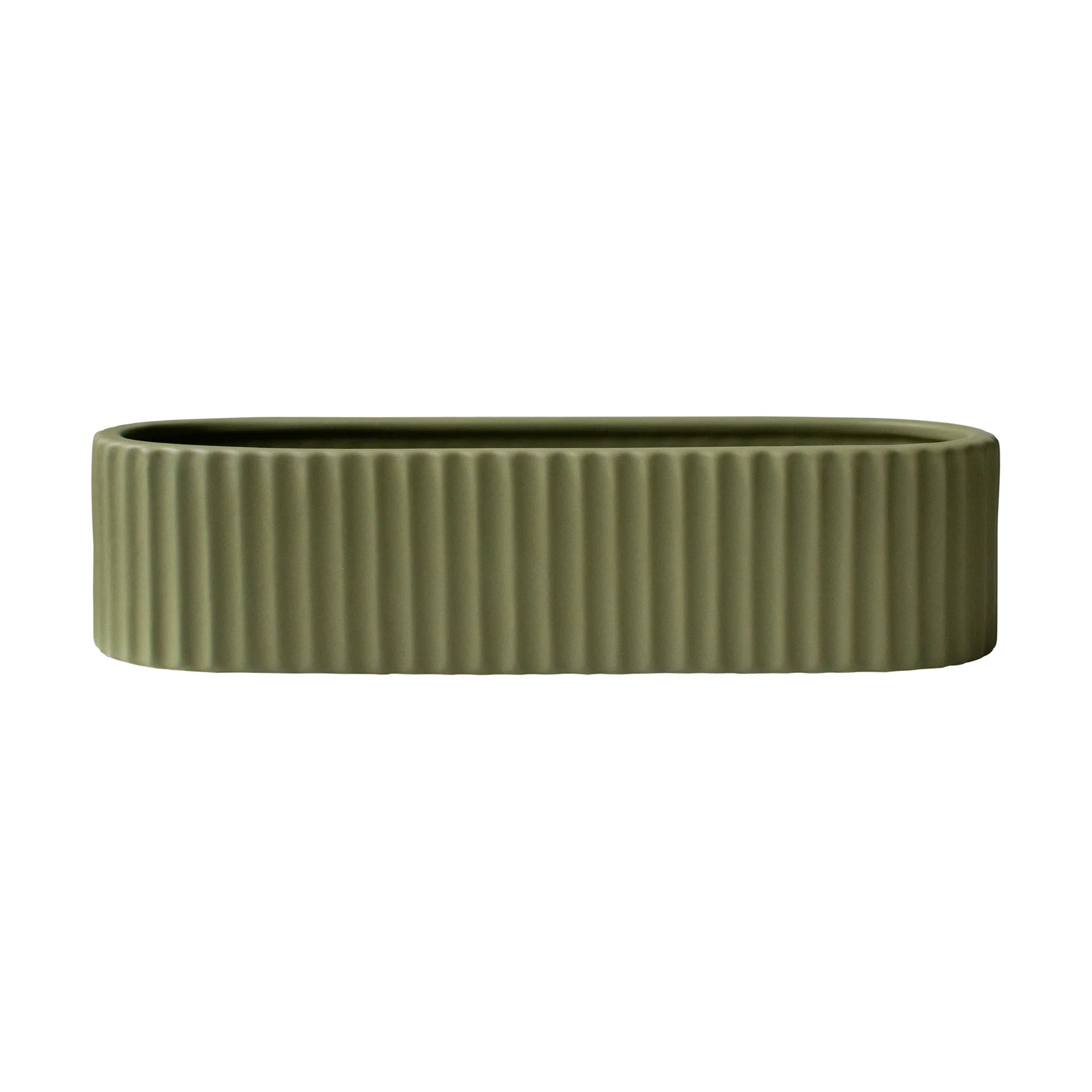 Stripe ljusstake 30 cm, Green DBKD