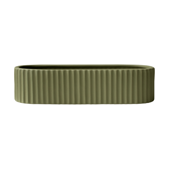 Stripe ljusstake 30 cm - Green - DBKD