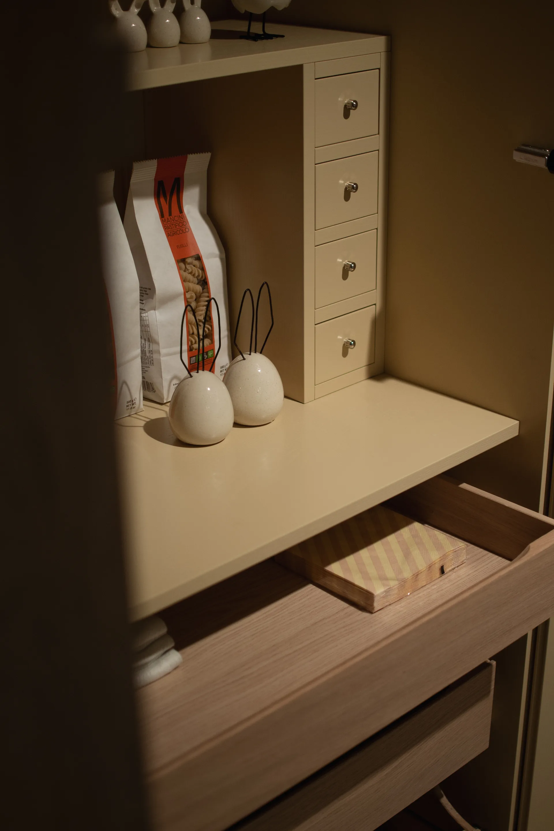 Stripe pappersservett 33x33 cm 20-pack, Yellow DBKD