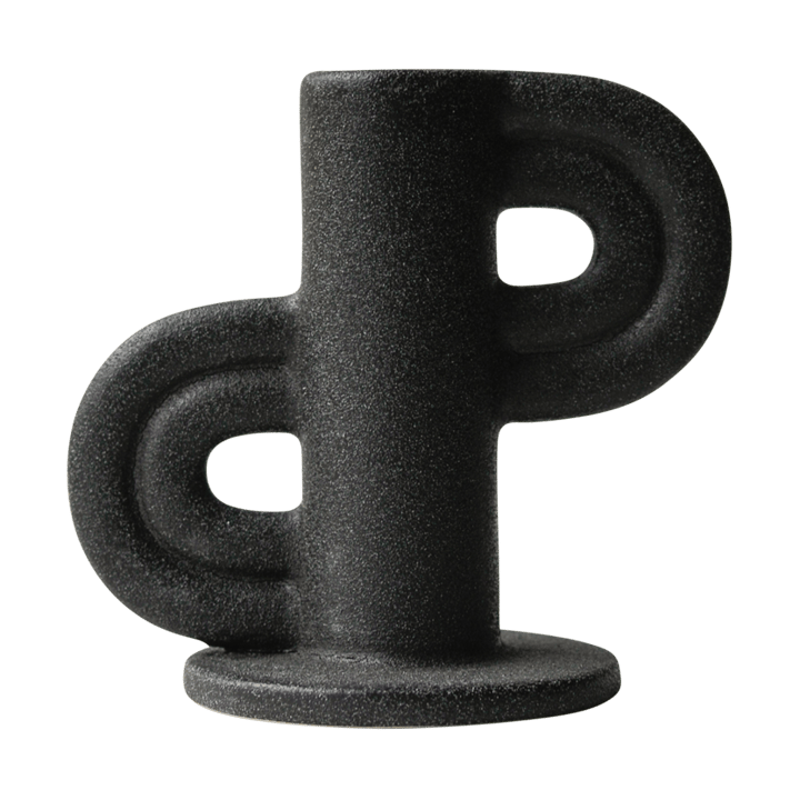 Swirl Slide ljusstake - Black - DBKD