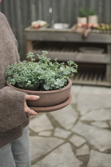 Terra bowl kruka - Brown, Ø30x10,5 cm - DBKD