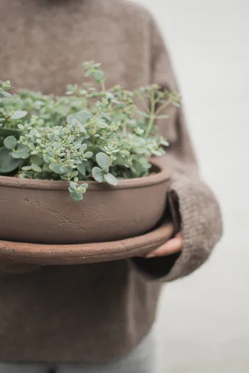 Terra bowl kruka - Brown, Ø30x10,5 cm - DBKD