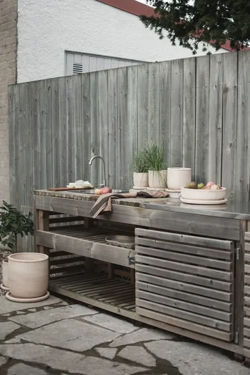 Terra bowl kruka - Sand, Ø30x10,5 cm - DBKD