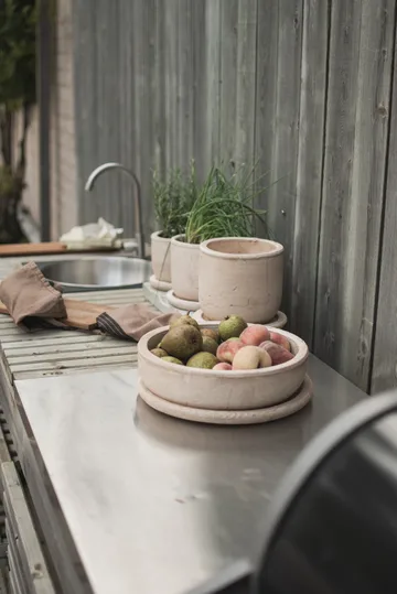 Terra bowl kruka - Sand, Ø30x10,5 cm - DBKD