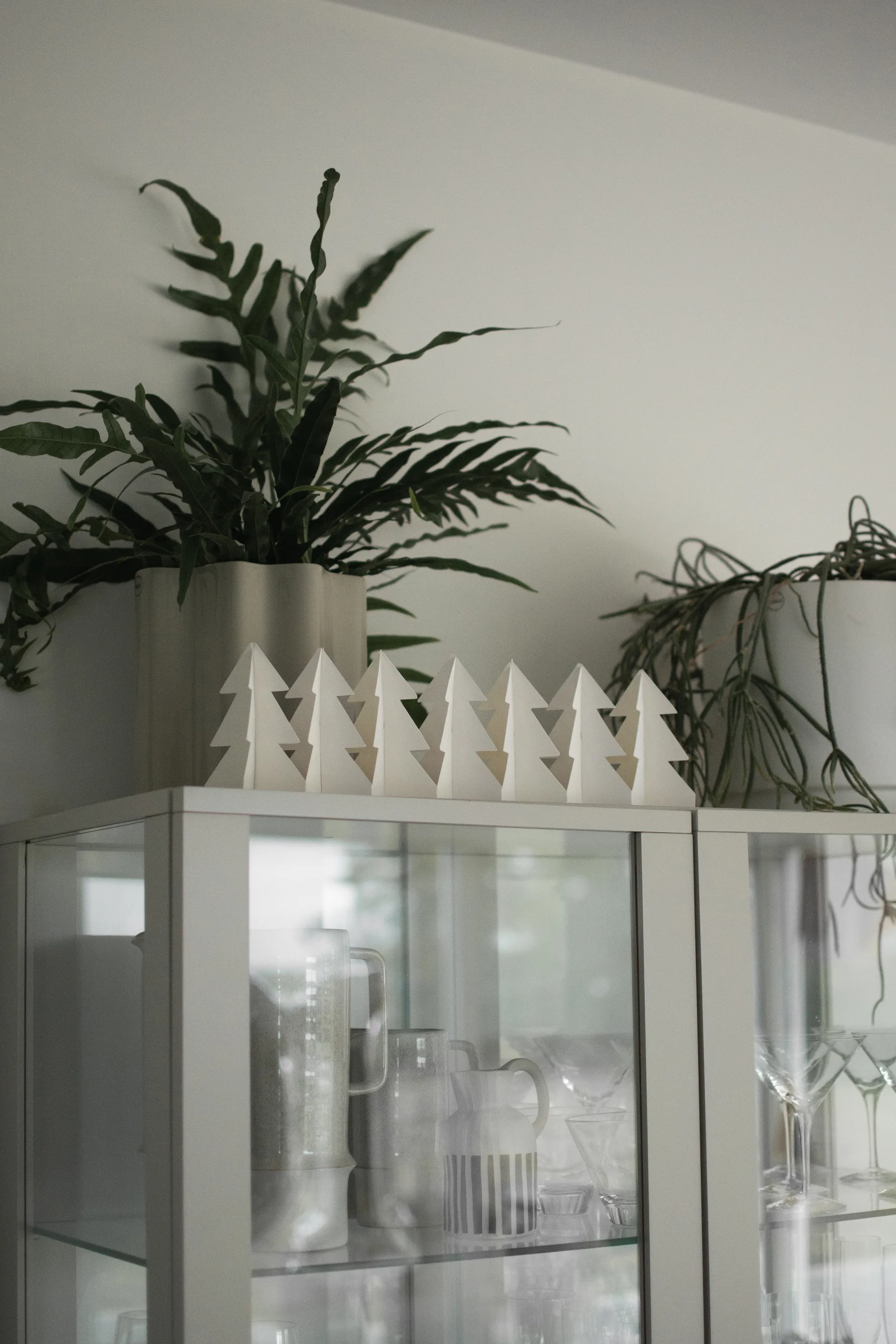 Tree in a row dekoration 60 cm, White DBKD