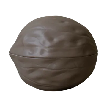 Walnut skål med lock - Dust - DBKD