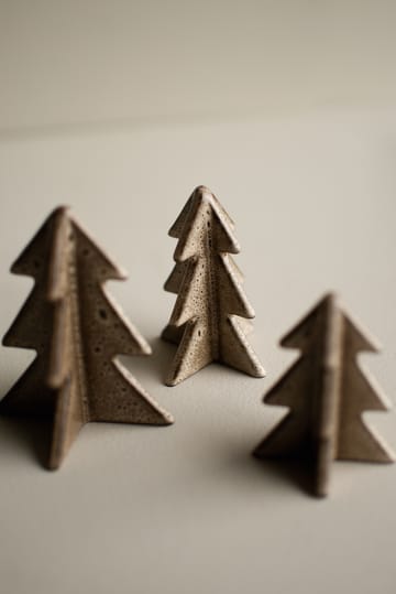 Winter tree dekoration - Beige, 8 cm - DBKD
