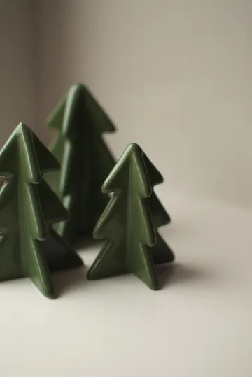 Winter tree dekoration - Green, 7 cm - DBKD