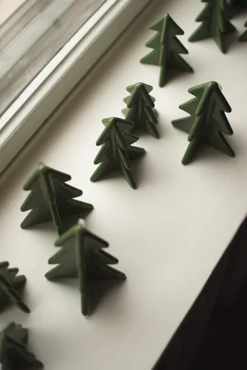 Winter tree dekoration - Green, 8 cm - DBKD