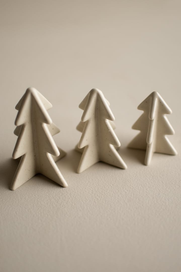 Winter tree dekoration, Vanilla, 8 cm DBKD