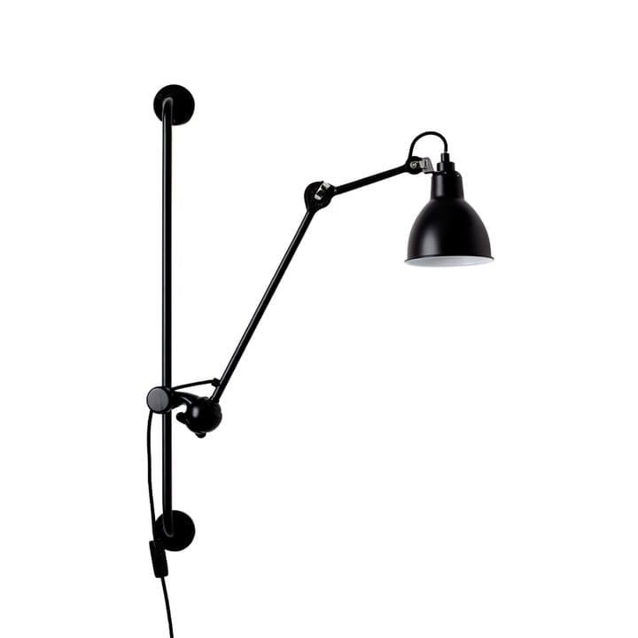 Lampe Gras 210 vägglampa - svart, rund skärm - DCWéditions