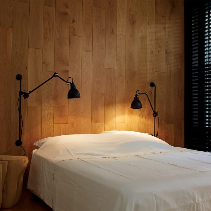 Lampe Gras 210 vägglampa, svart, rund skärm DCWéditions