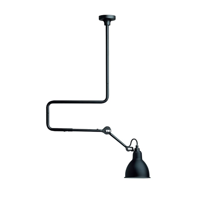 Lampe Gras 312 taklampa - svart, justerbar arm - DCWéditions