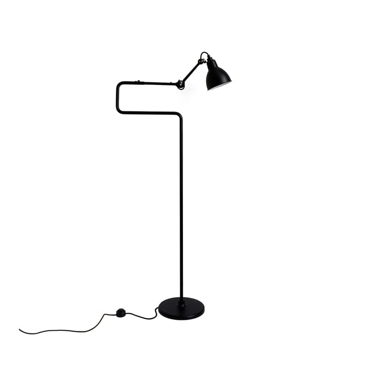 Lampe Gras 411 golvlampa, svart, rund skärm DCWéditions