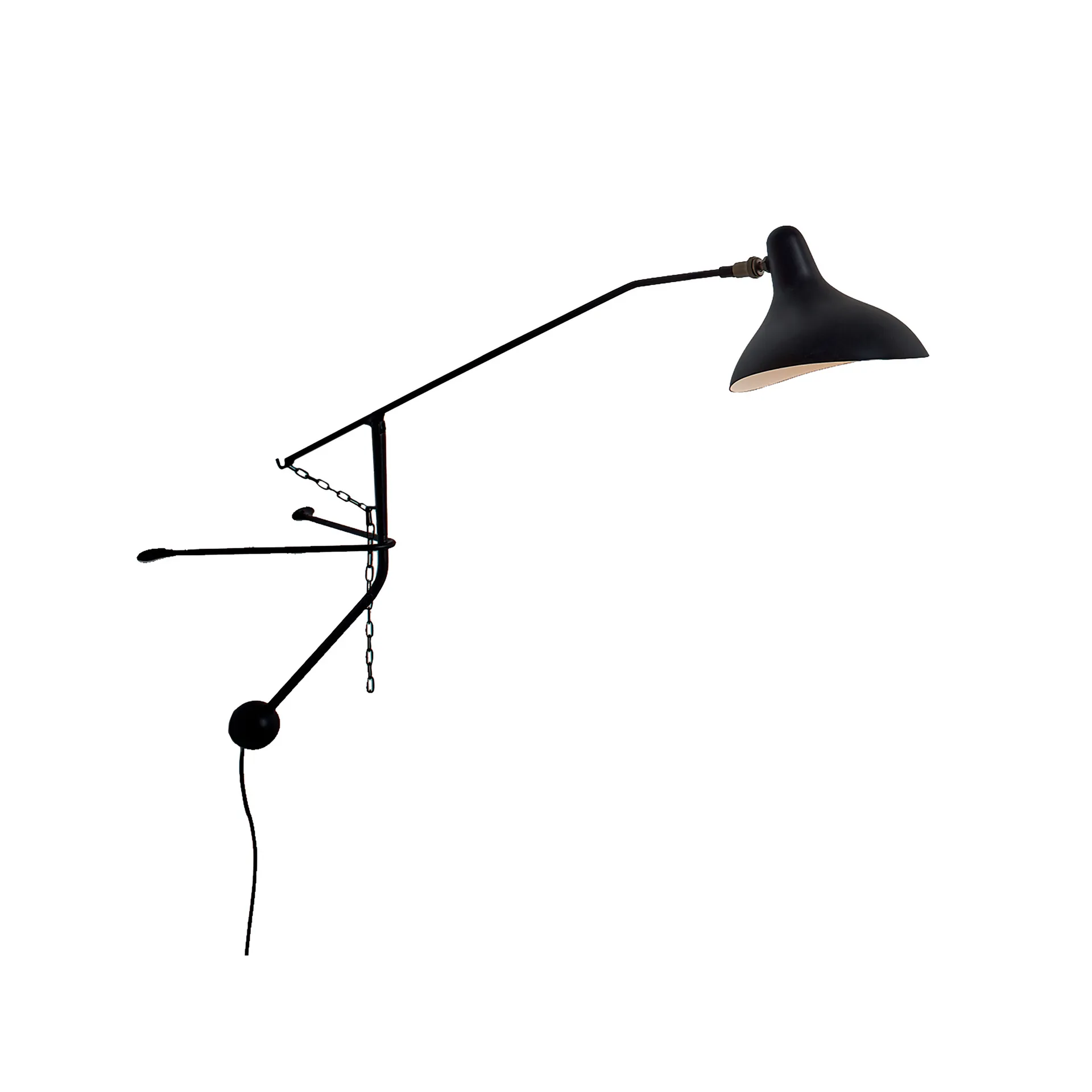 Mantis BS2 Mini vägglampa, svart DCWéditions
