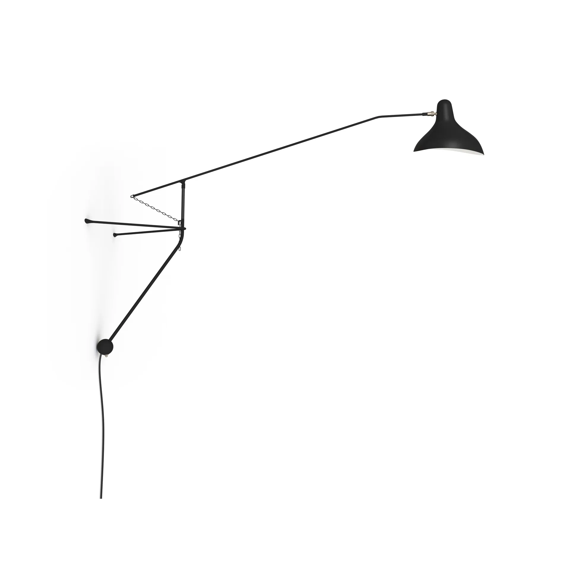 Mantis BS2 vägglampa, svart DCWéditions