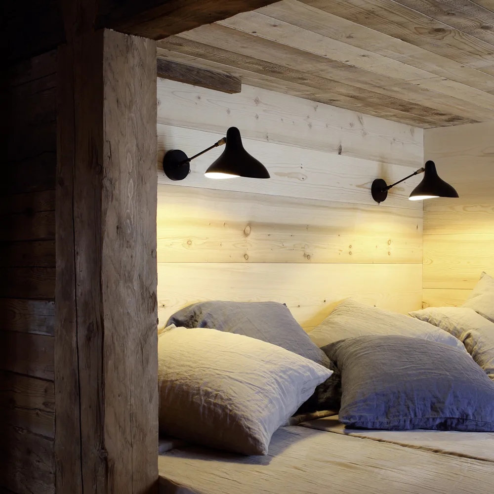 Mantis BS5 vägglampa, svart, fast installation DCWéditions