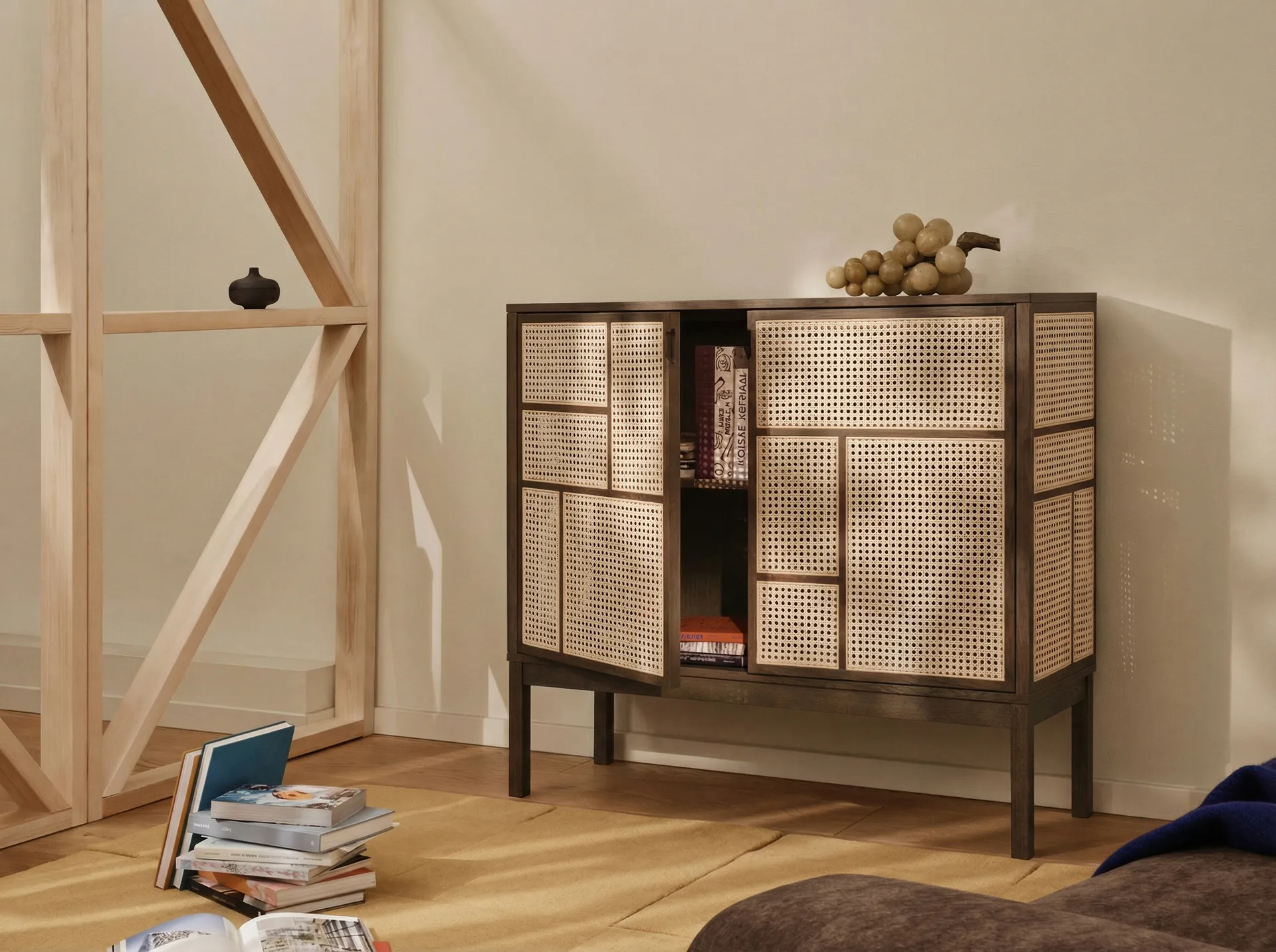 Air sideboard, Mörk ek, 120x110 cm, med ben Design House Stockholm