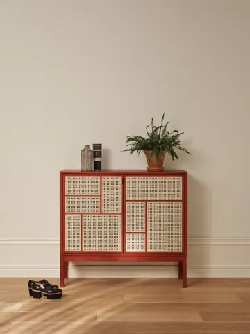 Air sideboard - Red, 120x110 cm, med ben - Design House Stockholm