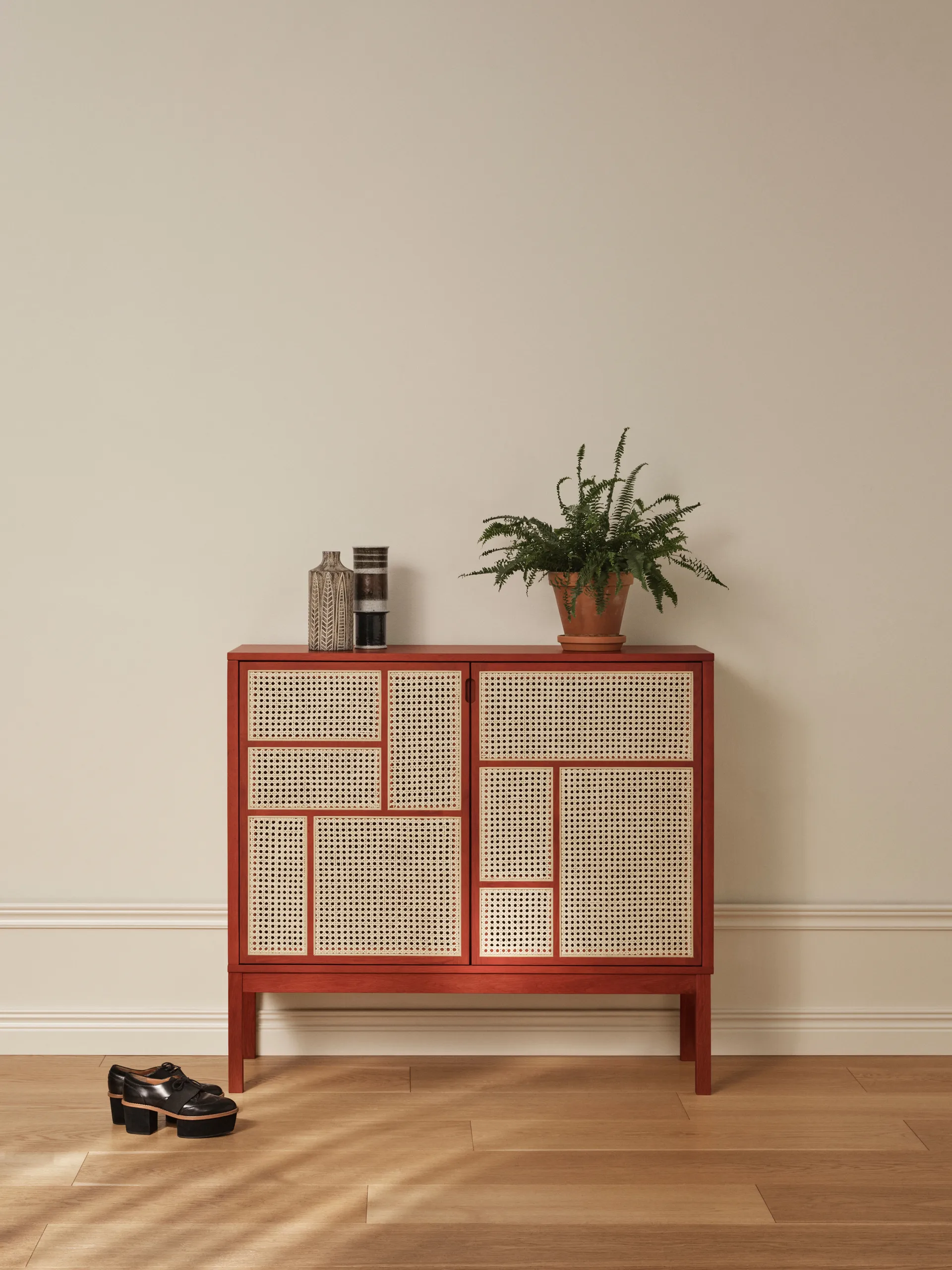 Air sideboard, Red, 120x110 cm, med ben Design House Stockholm