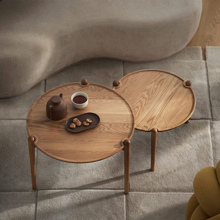 Aria soffbord Ø90 cm, Ek 30 cm Design House Stockholm