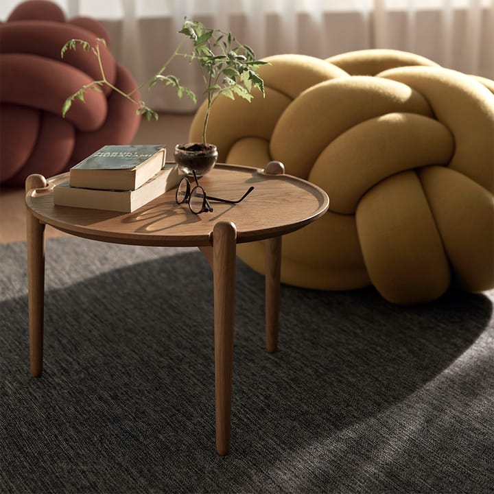 Aria soffbord Ø90 cm, Ek 30 cm Design House Stockholm