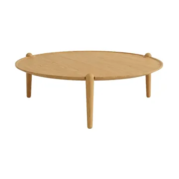 Aria soffbord - Ek, Ø90x30 cm - Design House Stockholm