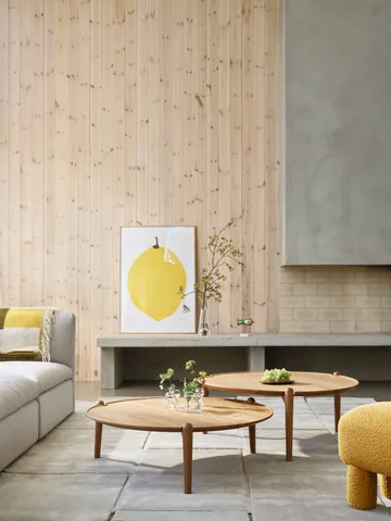 Aria soffbord - Mörk ek, Ø90x30 cm - Design House Stockholm