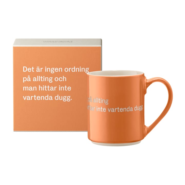 Astrid Lindgren mugg, det är ingen ordning… - Svensk text - Design House Stockholm