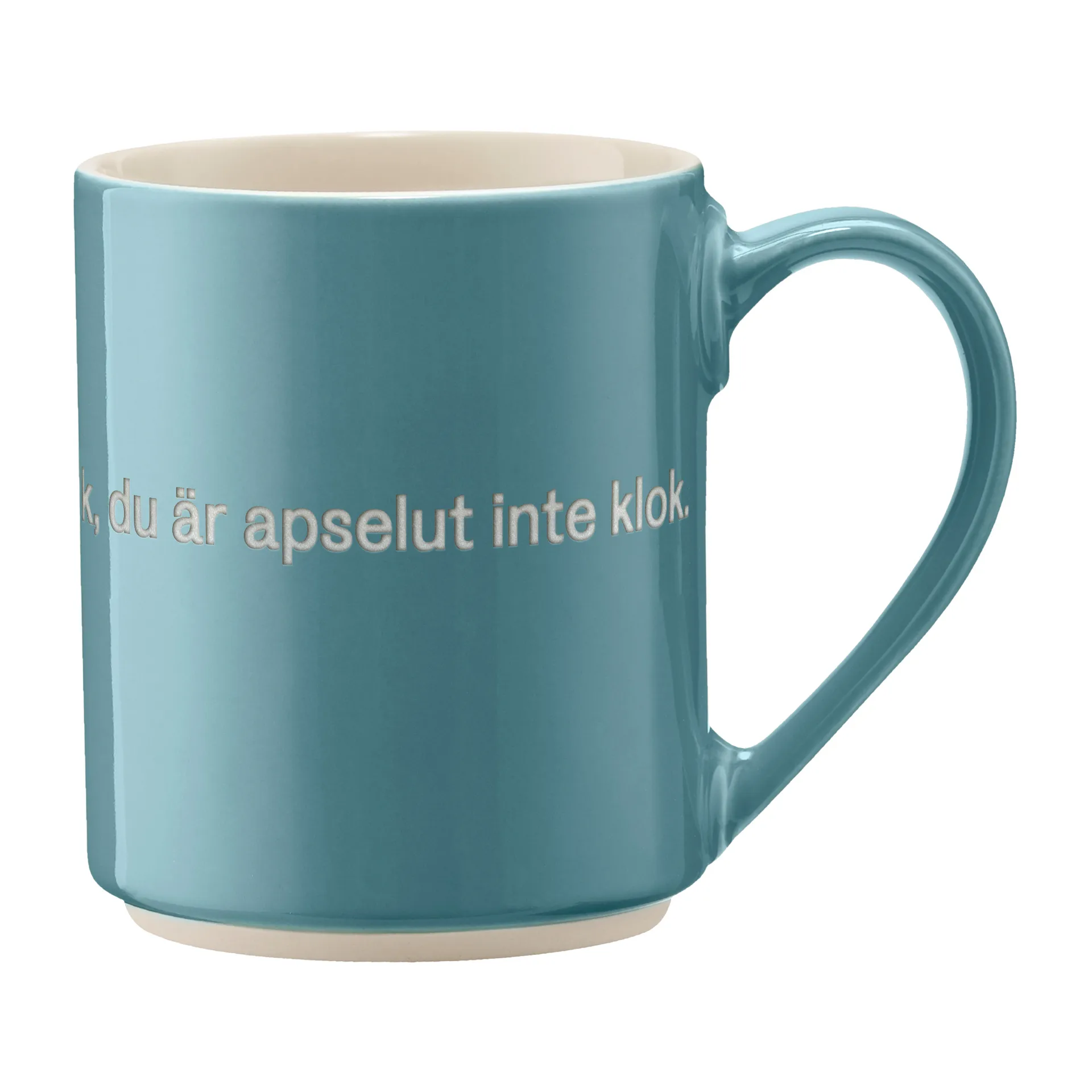 Astrid Lindgren mugg, du är inte klok…, Svensk text Design House Stockholm