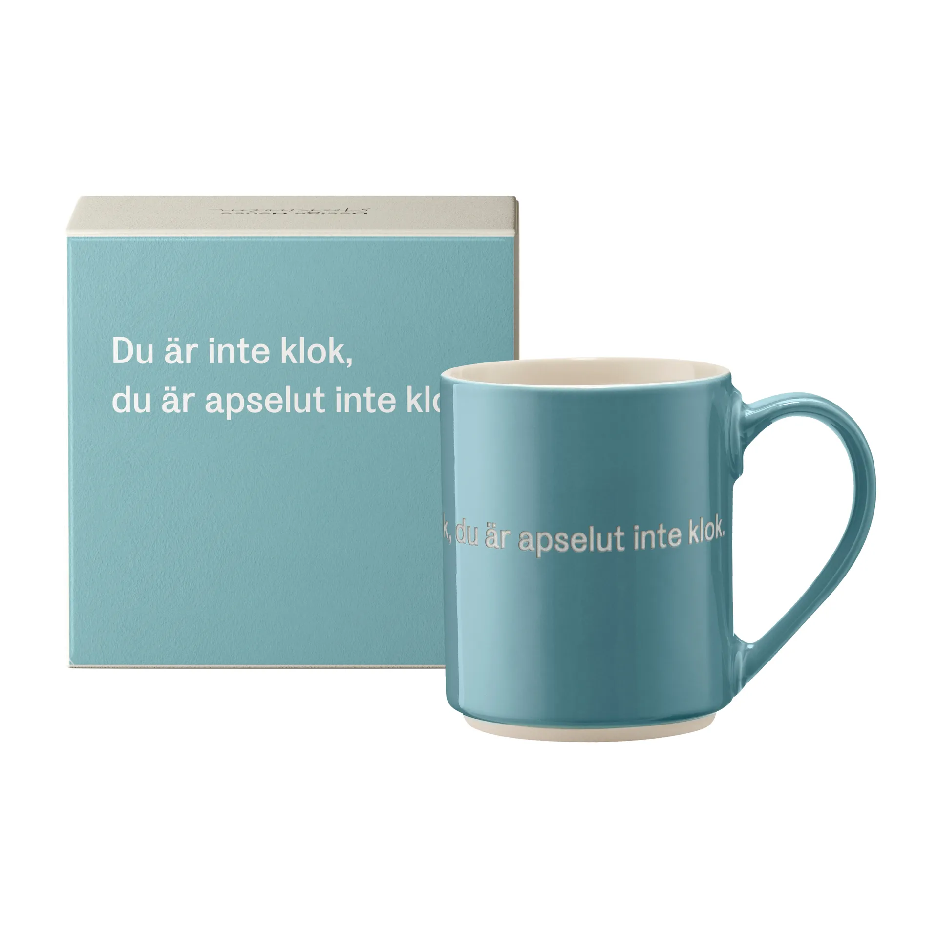 Astrid Lindgren mugg, du är inte klok…, Svensk text Design House Stockholm
